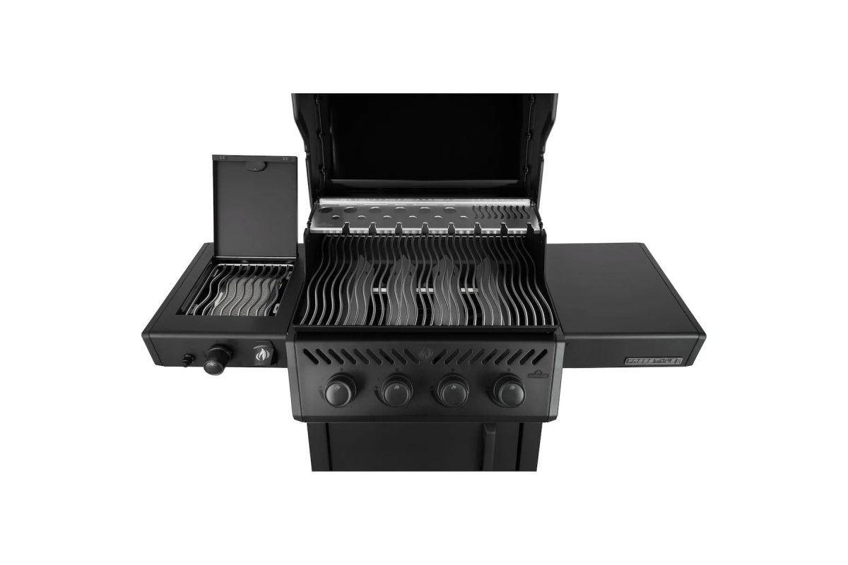 Газовый гриль Napoleon Phantom Freestyle Pro 425 с боковой конфоркой Sizzle Zone и дверкой, черный мат FP425DSIBPK-1-UA-PHM