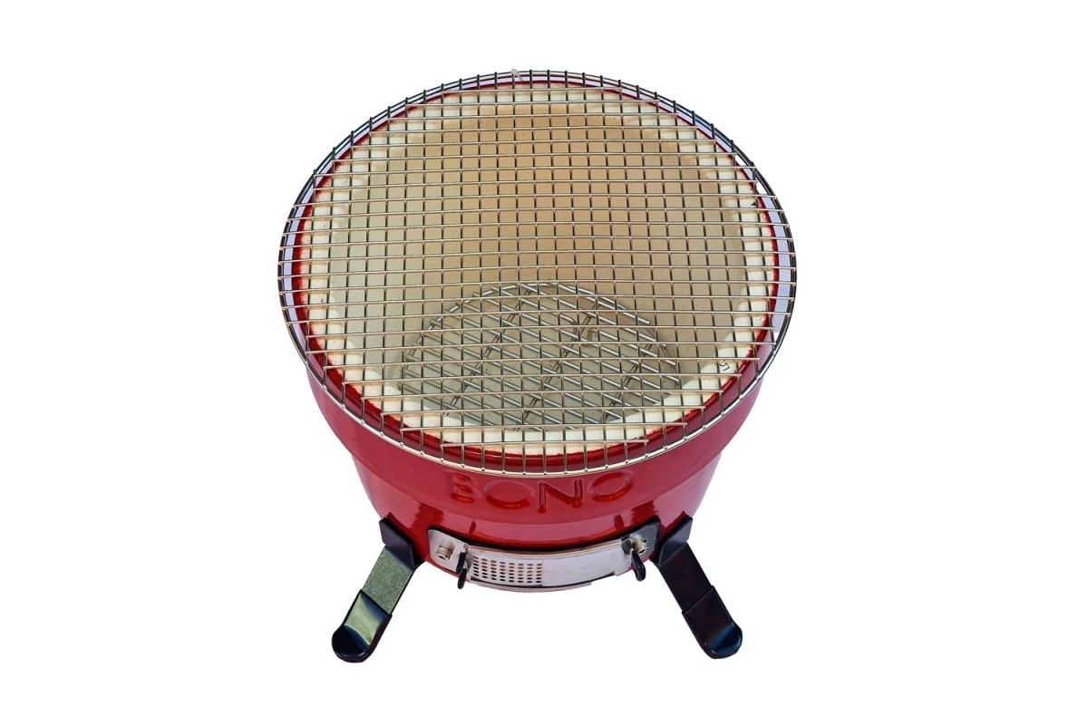 Керамический угольный гриль Kamado Bono Hibachi Ø 31 см красный TQ0012