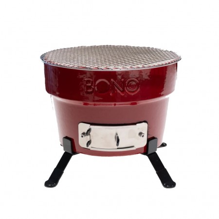 Керамический угольный гриль Kamado Bono Hibachi Ø 31 см красный TQ0012