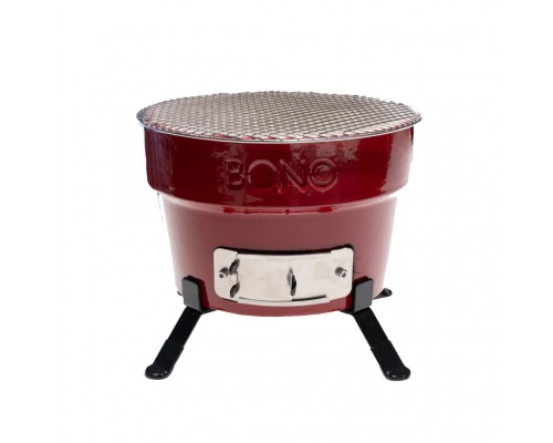 Керамічний вугільний гриль Kamado Bono Hibachi Ø 31 см червоний TQ0012