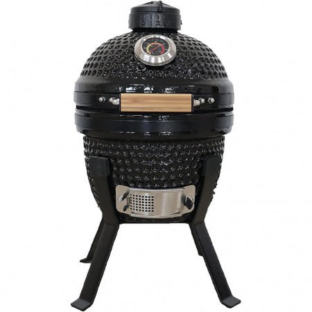 Керамический угольный гриль Kamado Bono Picnic Ø 32 см чёрный TQ0013