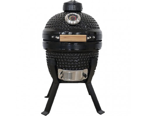 Керамічний вугільний гриль Kamado Bono Picnic Ø 32 см чорний TQ0013