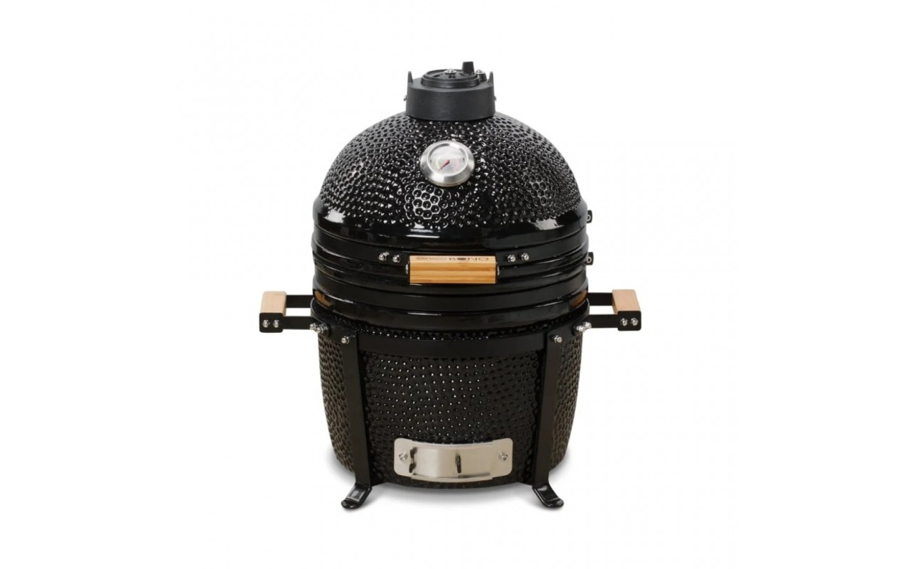 Керамический угольный гриль Kamado Bono Minimo Ø 40 см чёрный TQ0015ALLIN