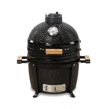 Керамический угольный гриль Kamado Bono Minimo Ø 40 см чёрный TQ0015ALLIN