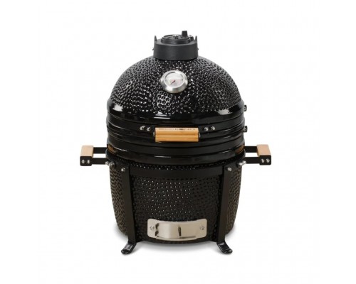 Керамічний вугільний гриль Kamado Bono Minimo Ø 40 см чорний TQ0015ALLIN