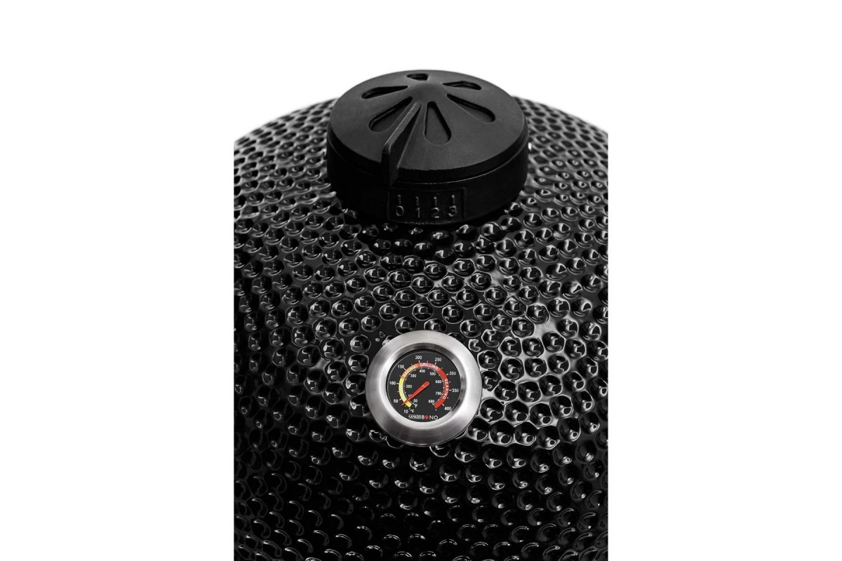 Керамический угольный гриль Kamado Bono Media Ø 52 см чёрный TQ0020ALLIN