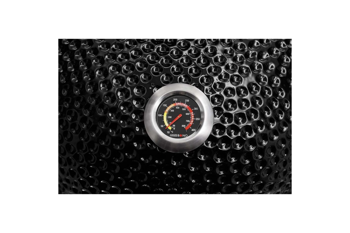 Керамический угольный гриль Kamado Bono Media Ø 52 см чёрный TQ0020ALLIN