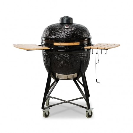 Керамический угольный гриль Kamado Bono Media Ø 52 см чёрный TQ0020ALLIN