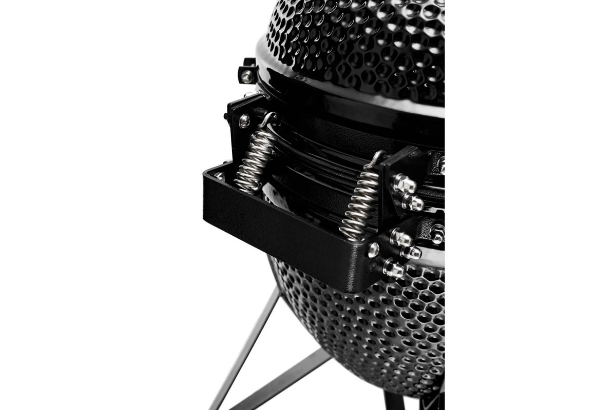 Керамический угольный гриль Kamado Bono Media Ø 52 см чёрный TQ0020ALLIN