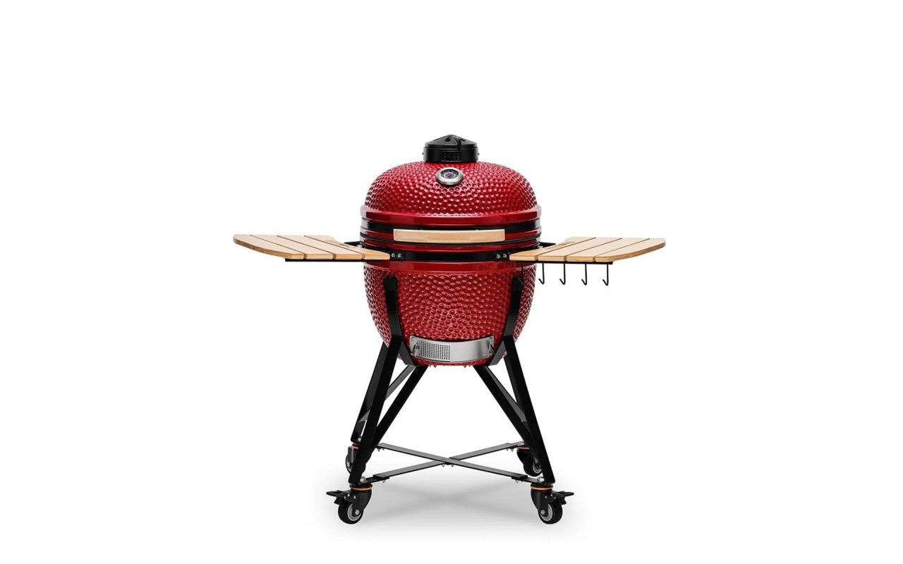 Керамический угольный гриль Kamado Bono Media Ø 52 см красный TQ0020RED