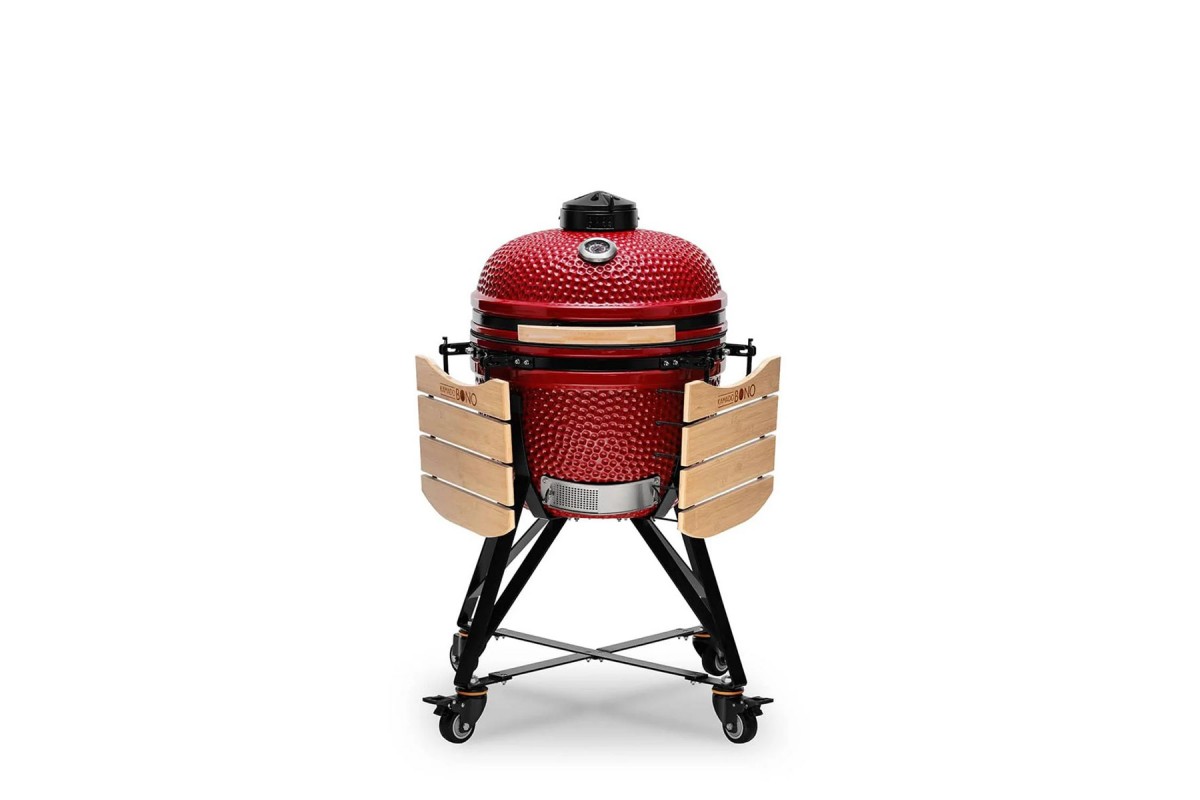 Керамический угольный гриль Kamado Bono Media Ø 52 см красный TQ0020RED