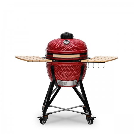 Керамический угольный гриль Kamado Bono Media Ø 52 см красный TQ0020RED