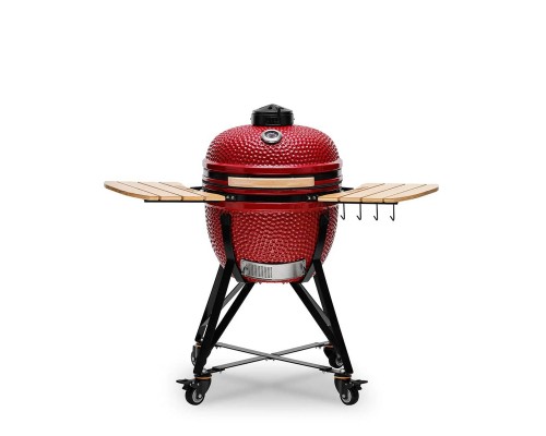 Керамічний вугільний гриль Kamado Bono Media Ø 52 см червоний TQ0020RED
