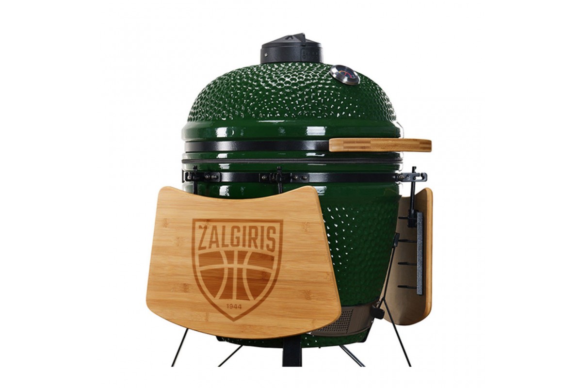 Керамический угольный гриль Kamado Bono Zalgiris Ø 55 см зеленый TQ0021