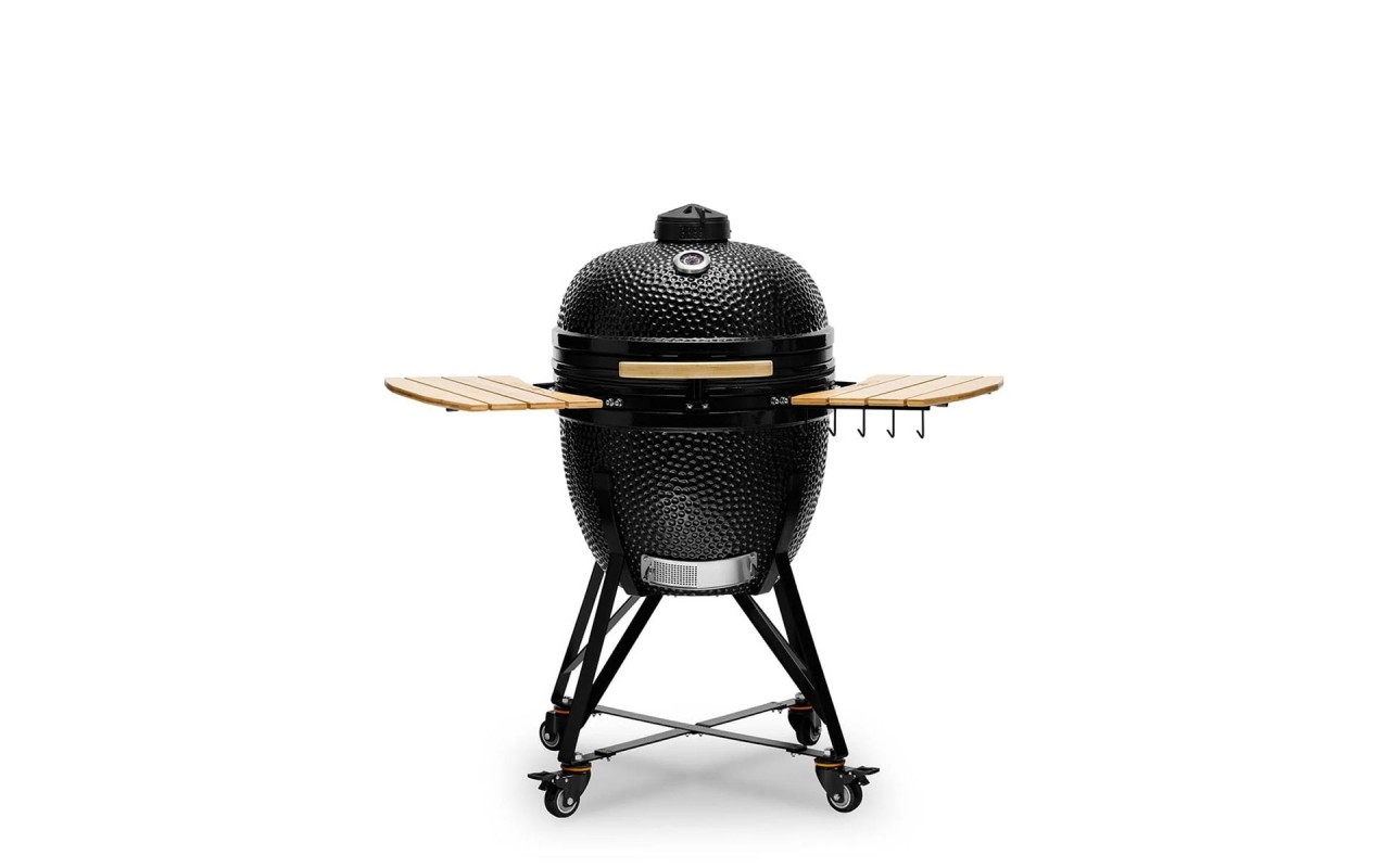 Керамический угольный гриль Kamado Bono Grande Ø 59 см чёрный TQ0023ALLIN
