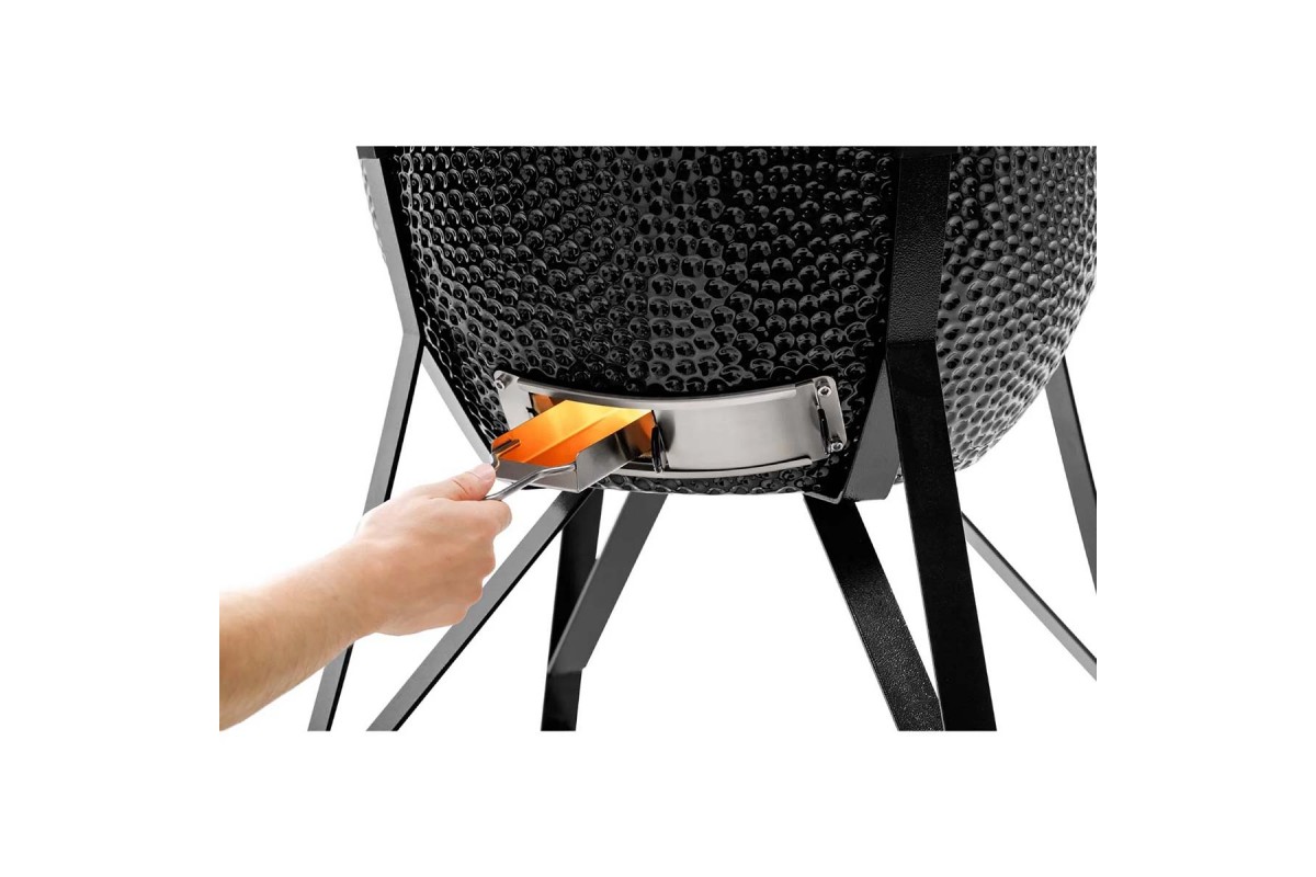 Керамический угольный гриль Kamado Bono Grande Ø 59 см чёрный TQ0023ALLIN
