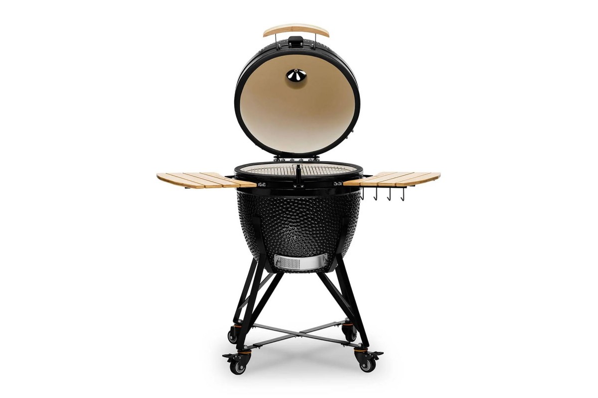 Керамический угольный гриль Kamado Bono Grande Ø 59 см чёрный TQ0023ALLIN