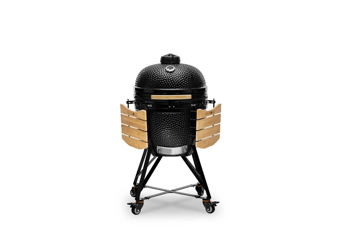 Керамический угольный гриль Kamado Bono Grande Ø 59 см чёрный TQ0023ALLIN
