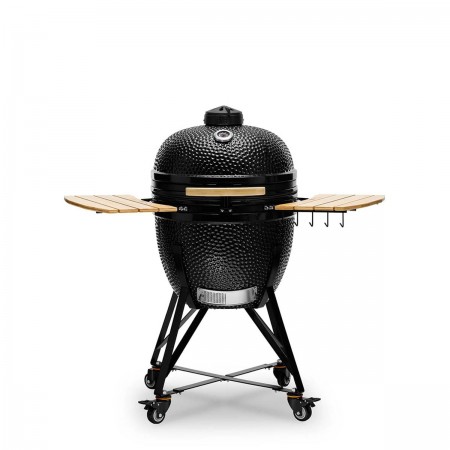 Керамический угольный гриль Kamado Bono Grande Ø 59 см чёрный TQ0023ALLIN