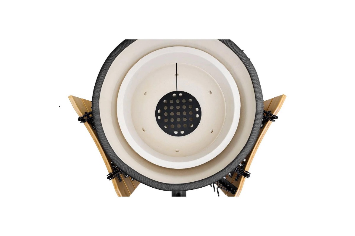Керамический угольный гриль Kamado Bono Grande Ø 59 см красный TQ0023RED