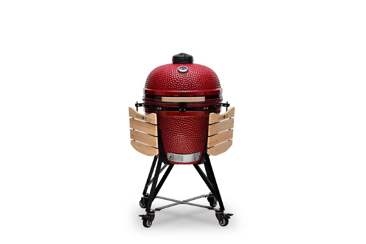 Керамический угольный гриль Kamado Bono Grande Ø 59 см красный TQ0023RED