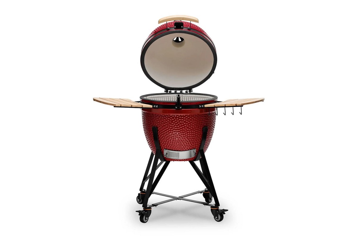 Керамический угольный гриль Kamado Bono Grande Ø 59 см красный TQ0023RED