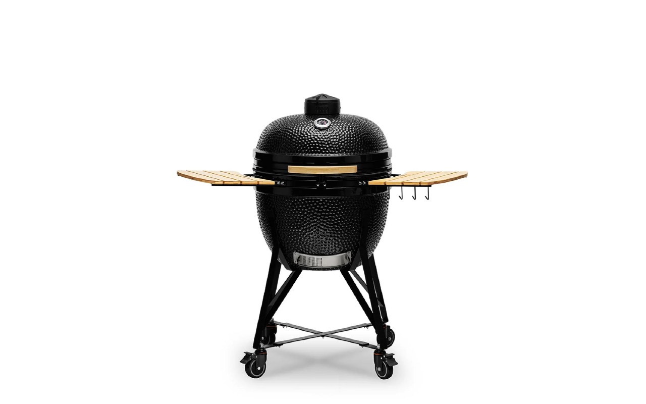 Керамический угольный гриль Kamado Bono Limited Ø 64 см чёрный TQ0025