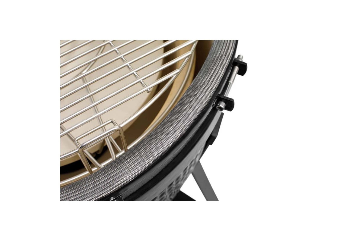 Керамический угольный гриль Kamado Bono Limited Ø 64 см чёрный TQ0025