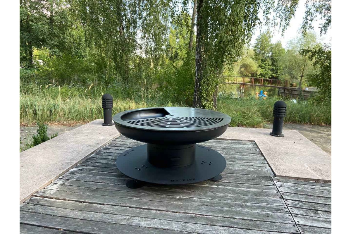 Костровая чаша с универсальным теппаном Dr.Fire Super Low 100 Ø 103 см DRF0023