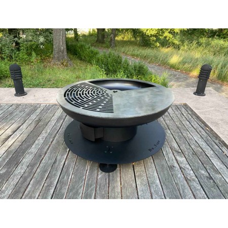 Костровая чаша с универсальным теппаном Dr.Fire Super Low 80 Ø 83 см DRF0025