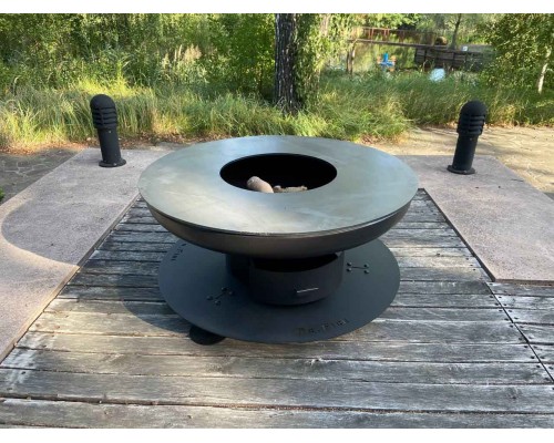 Костровая чаша с кольцевым теппаном Dr.Fire Super Low 80 Ø 83 см DRF0026