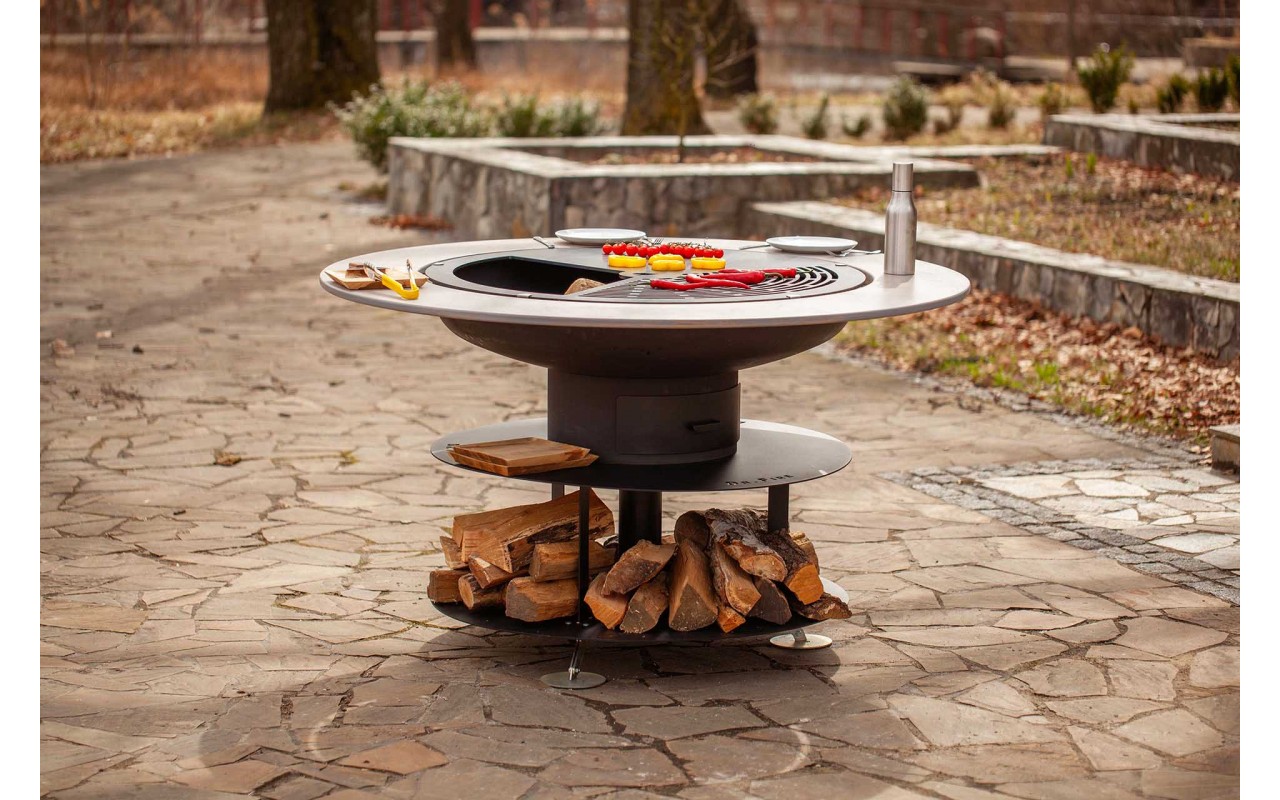 Костровая чаша с кольцевым теппаном Dr.Fire Picnic 100 высота 89 см Ø 103 см DRF0029