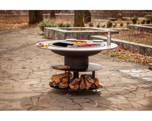 Костровая чаша с кольцевым теппаном Dr.Fire Picnic 100 высота 89 см Ø 103 см DRF0029