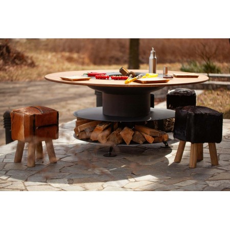 Костровая чаша с кольцевым теппаном Dr.Fire Picnic 80 Low высота 67 см Ø 82 см DRF0045
