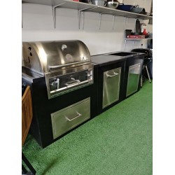 Вулична барбекю кухня з вугільним грилем GRILLI Fiery Fish 2,57 м.п. 777855