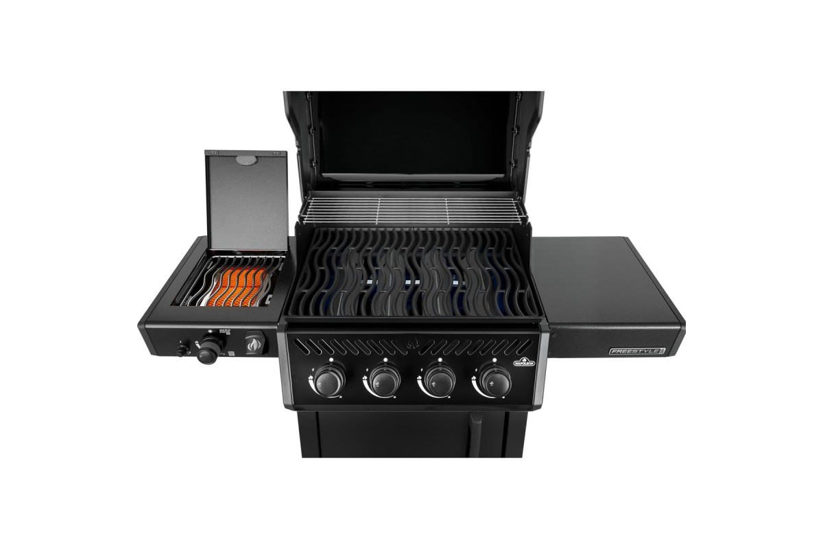 Газовый гриль Napoleon Freestyle PRO 425 с боковой конфоркой Sizzle Zone чёрный FP425DSIBPK-1-RC