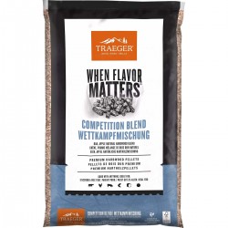 Пеллеты для гриля фирменная смесь Competition Blend 9кг 20л Traeger PEL417
