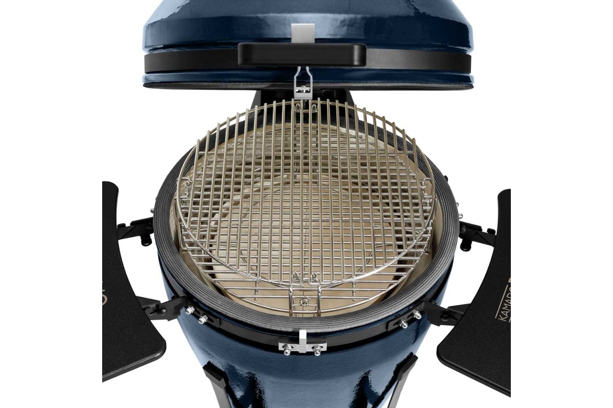 Керамический угольный гриль Kamado Bono EVO Media Navy Blue Ø 56 см EVO22NB