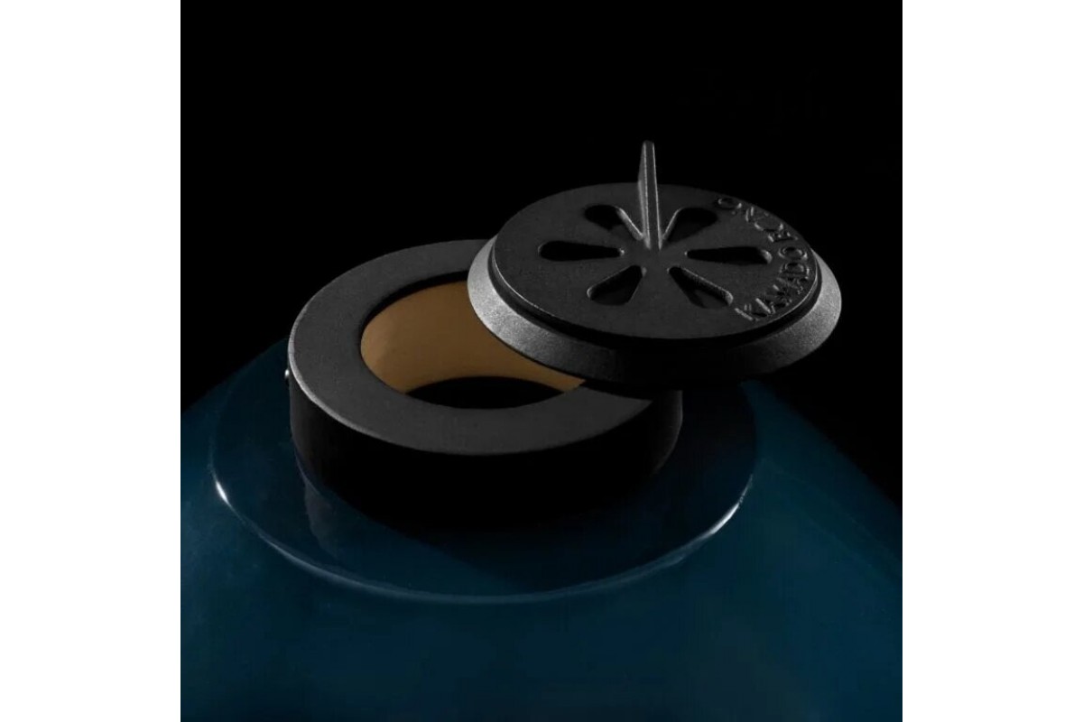 Керамический угольный гриль Kamado Bono EVO Media Navy Blue Ø 56 см EVO22NB