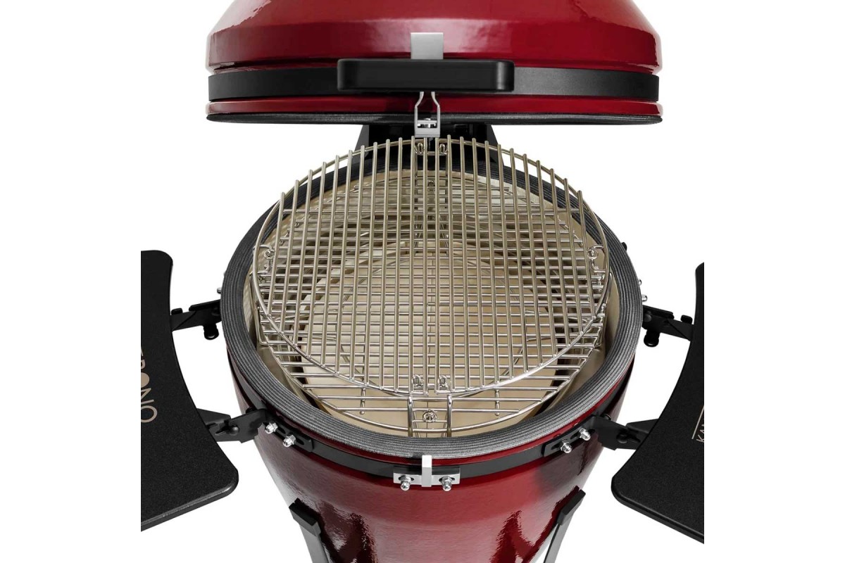 Керамический угольный гриль Kamado Bono EVO Media Royal Red Ø 56 см EVO22RR