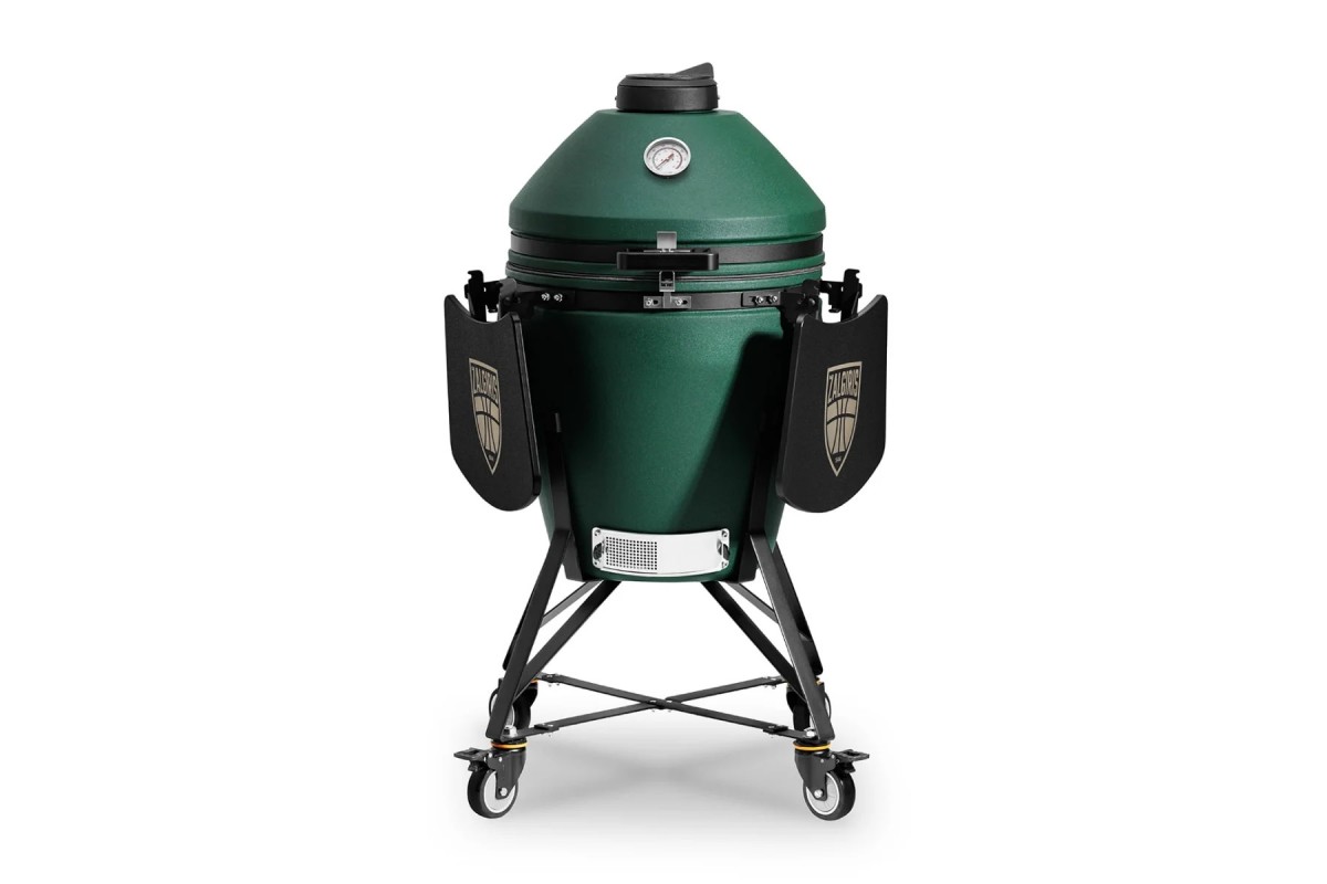 Керамический угольный гриль Kamado Bono EVO Zalgiris Victory Green Matte Ø 56 cм EVO21MG