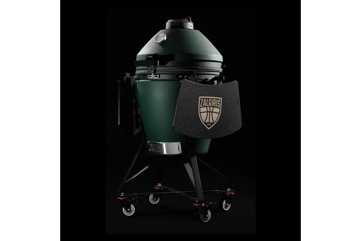 Керамический угольный гриль Kamado Bono EVO Zalgiris Victory Green Matte Ø 56 cм EVO21MG