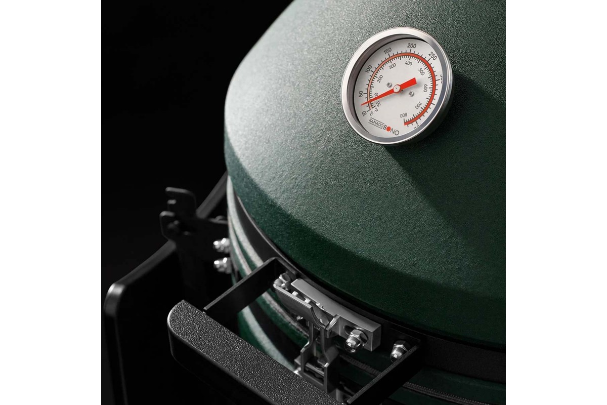 Керамический угольный гриль Kamado Bono EVO Zalgiris Victory Green Matte Ø 56 cм EVO21MG