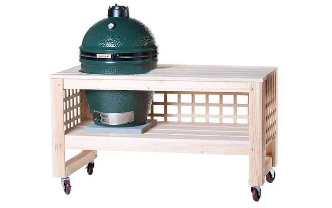 Решётчатый стол с колёсами для Big Green Egg (L) L5TAB4