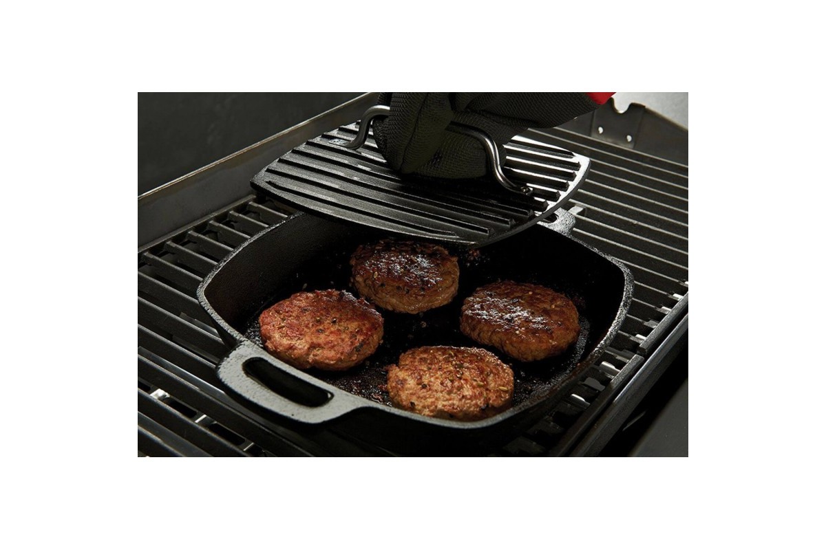 Чугунная сковорода-гриль 24 см. Broil King 91658