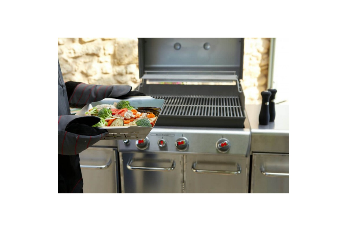 Вок, противень квадратный для овощей Weber 6434