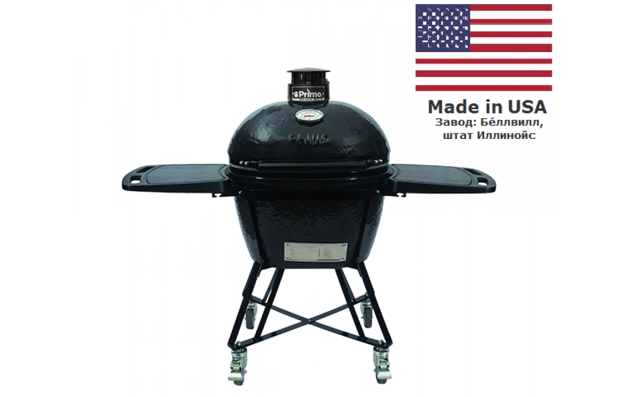 Керамический угольный гриль Primo Large Oval All in One PGCLGCG