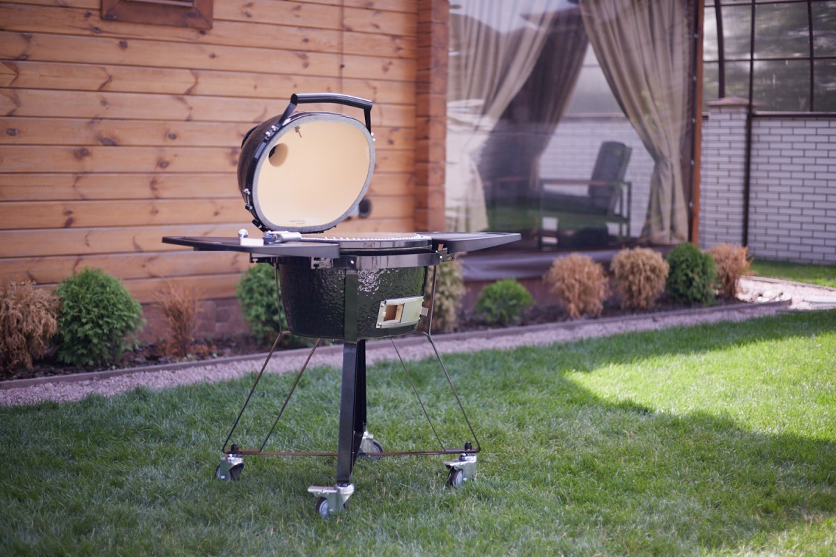 Керамічний вугільний гриль Primo Junior Oval All in One PGCJRC