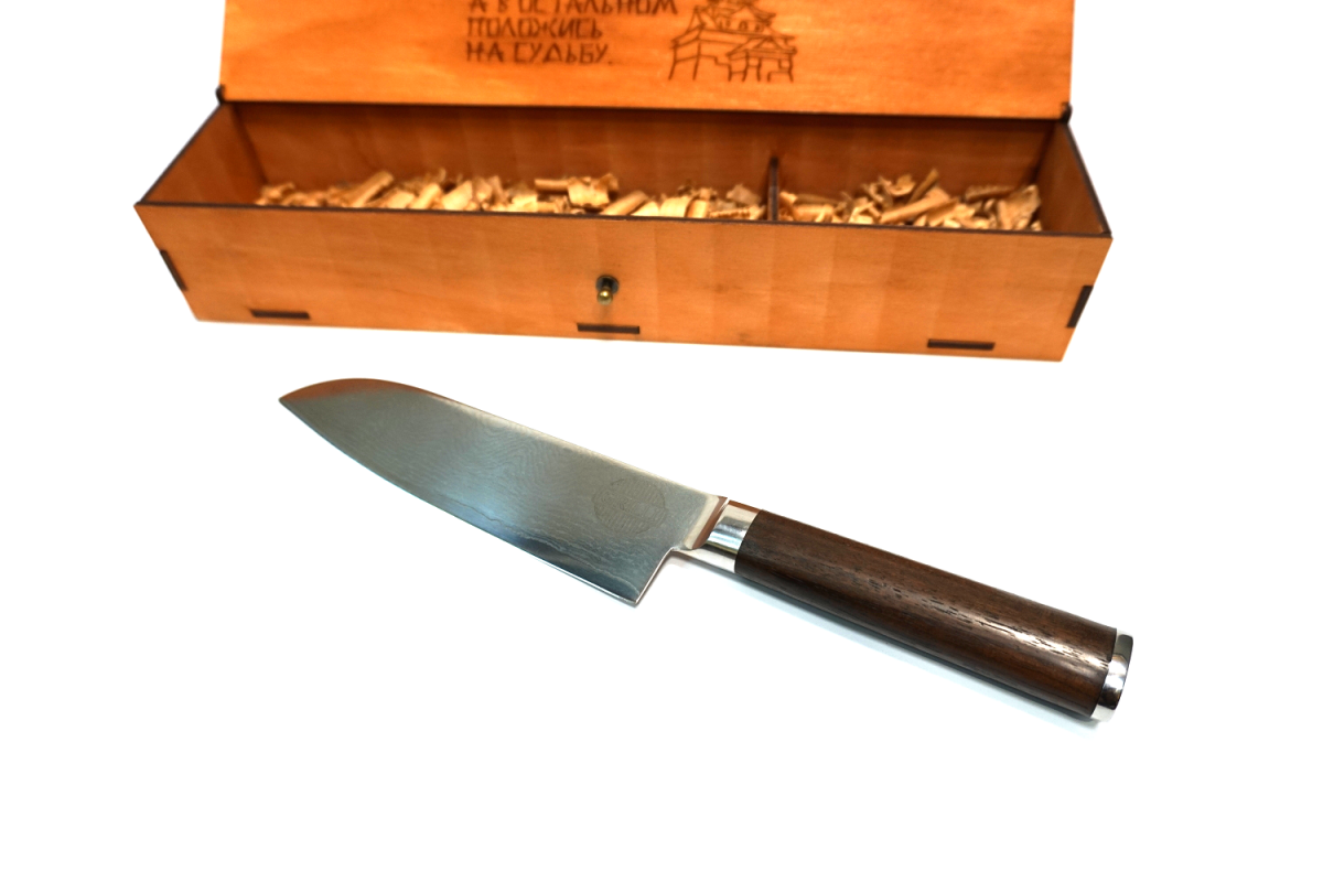 Ніж із дамаської сталі Santoku professional 17см GRILLI 77767