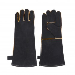 Термостойкие кожаные перчатки для гриля 2шт GRILLI 777702